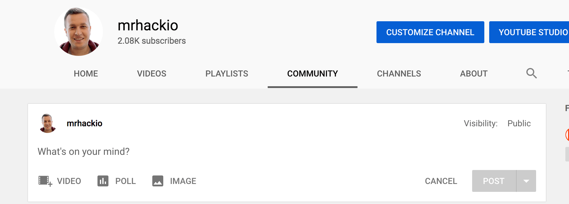 How to create a post or poll on YouTube