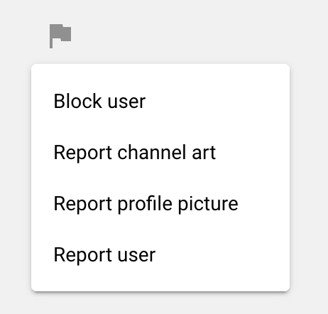 Report YouTube user